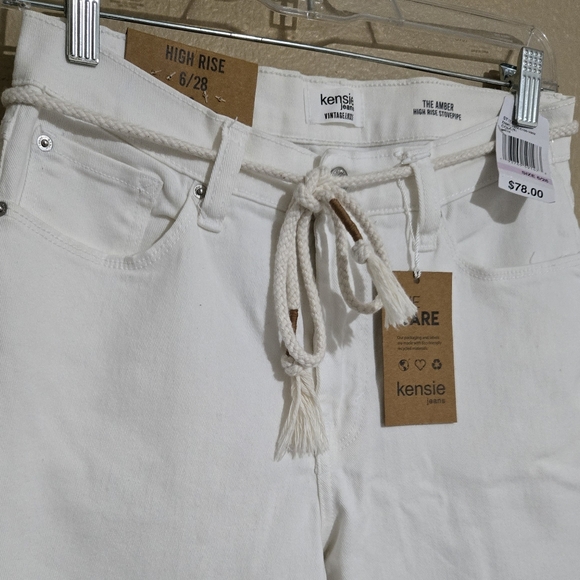 Kensie Crisp White Women's Jeans - Picture 4 of 9